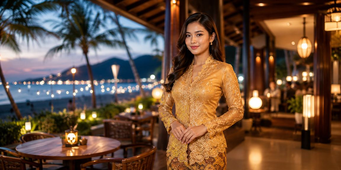 Pengguna dalam pakaian kebaya menggunakan aplikasi kasino 50100 untuk pertaruhan kriket
